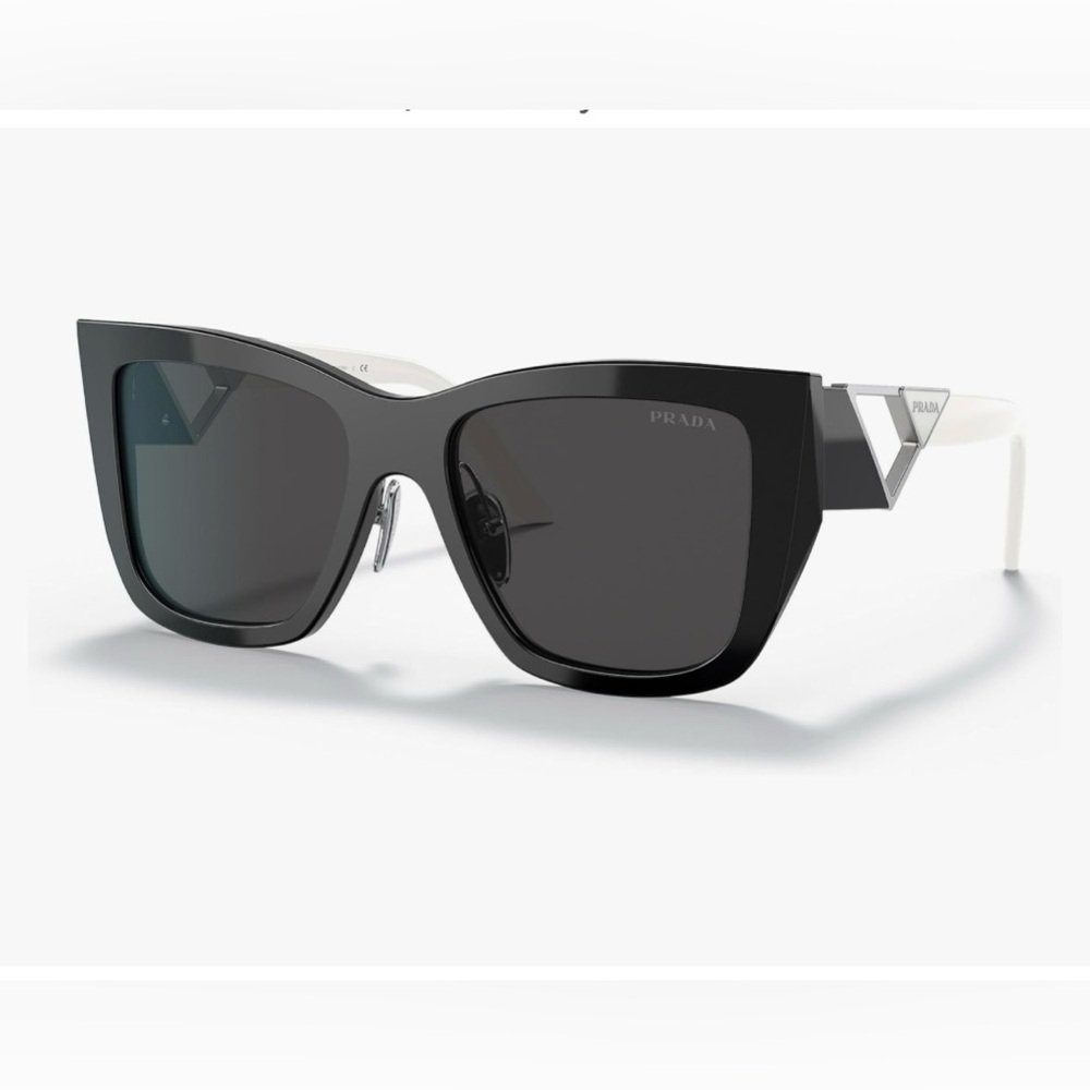 Authentic Prada Triangle Side Sunglasses - Picture 1 of 16